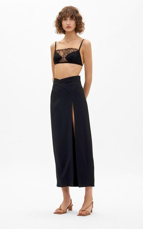 Dion Lee Marrow Lace Bandeau Top Black Size 8 for rent on The Volte - main image