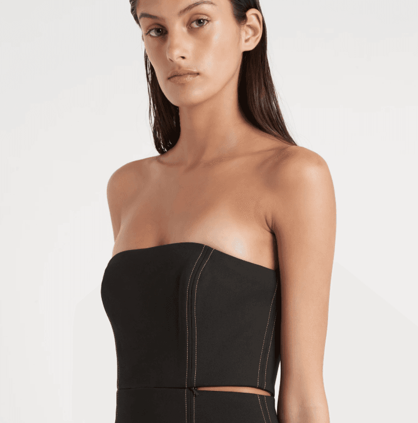 Sir The Label Ante Strapless Mini Dress Black | AU 8 - Image 2