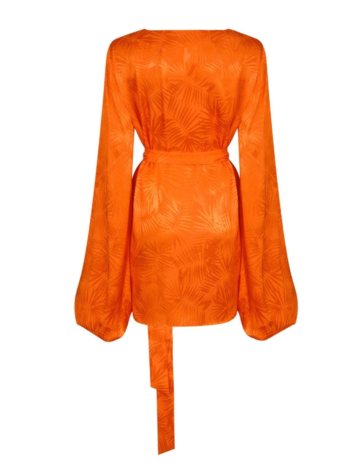 Rat and Boa Harlequin Dress Orange Size 8 - Image 5