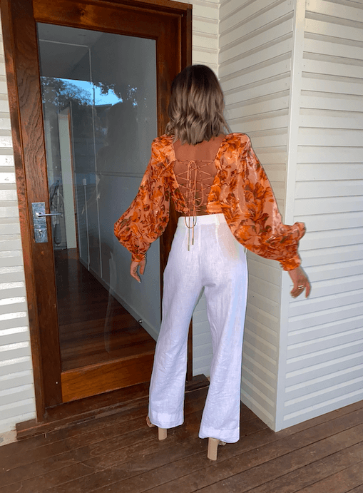 Acler Chance Top Print Size 8 for rent on The Volte - main image