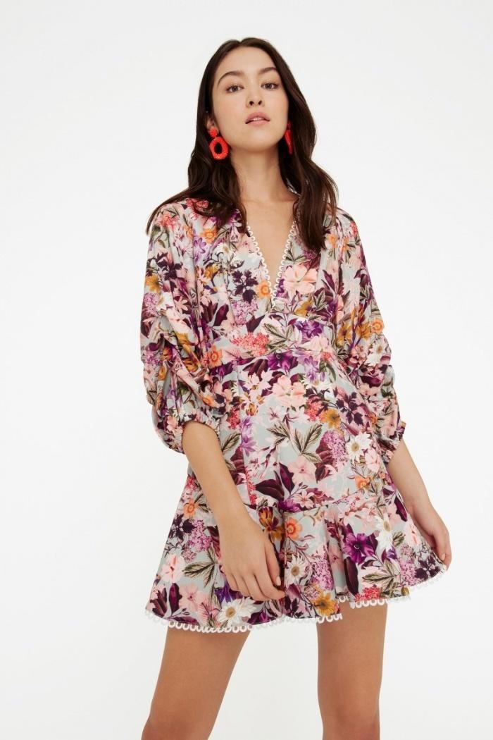 Sheike Hannah Floral Dress Print Size 8 - Image 2