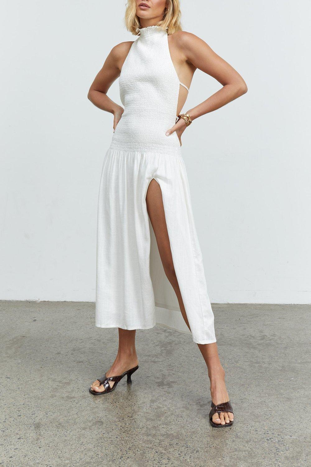 Sovere Studio Myth Tie Back Midi Dress 8 - Image 1