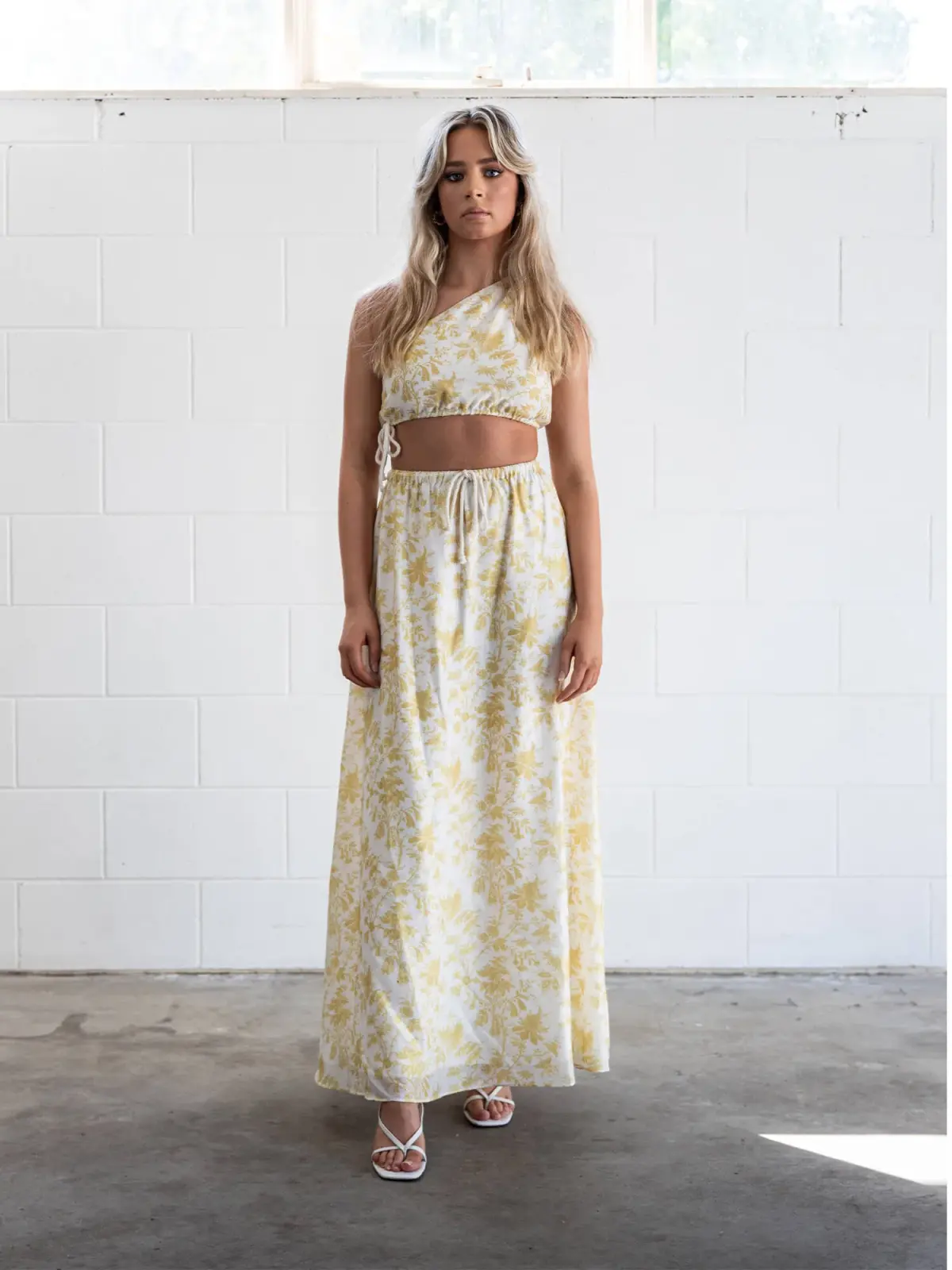 Sir The Label Clementine Set Midi Yellow Floral Print | AU 6 - Image 1