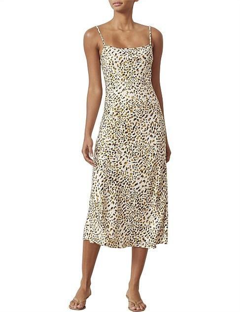 BEC + BRIDGE CATALONIA MIDI DRESS LEOPARD SIZE 6 - Image 1