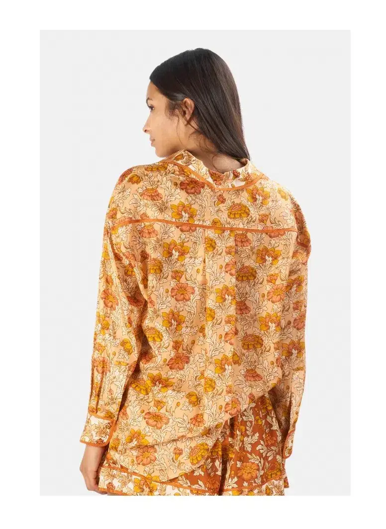 Zimmermann Andie Relaxed Shirt Almond Floral Size 1 / AU 10 - Image 4