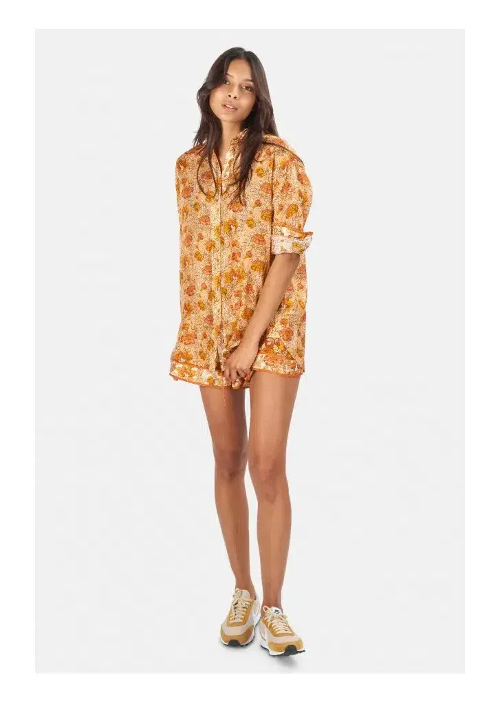 Zimmermann Andie Relaxed Shirt Almond Floral Size 1 / AU 10 - Image 1