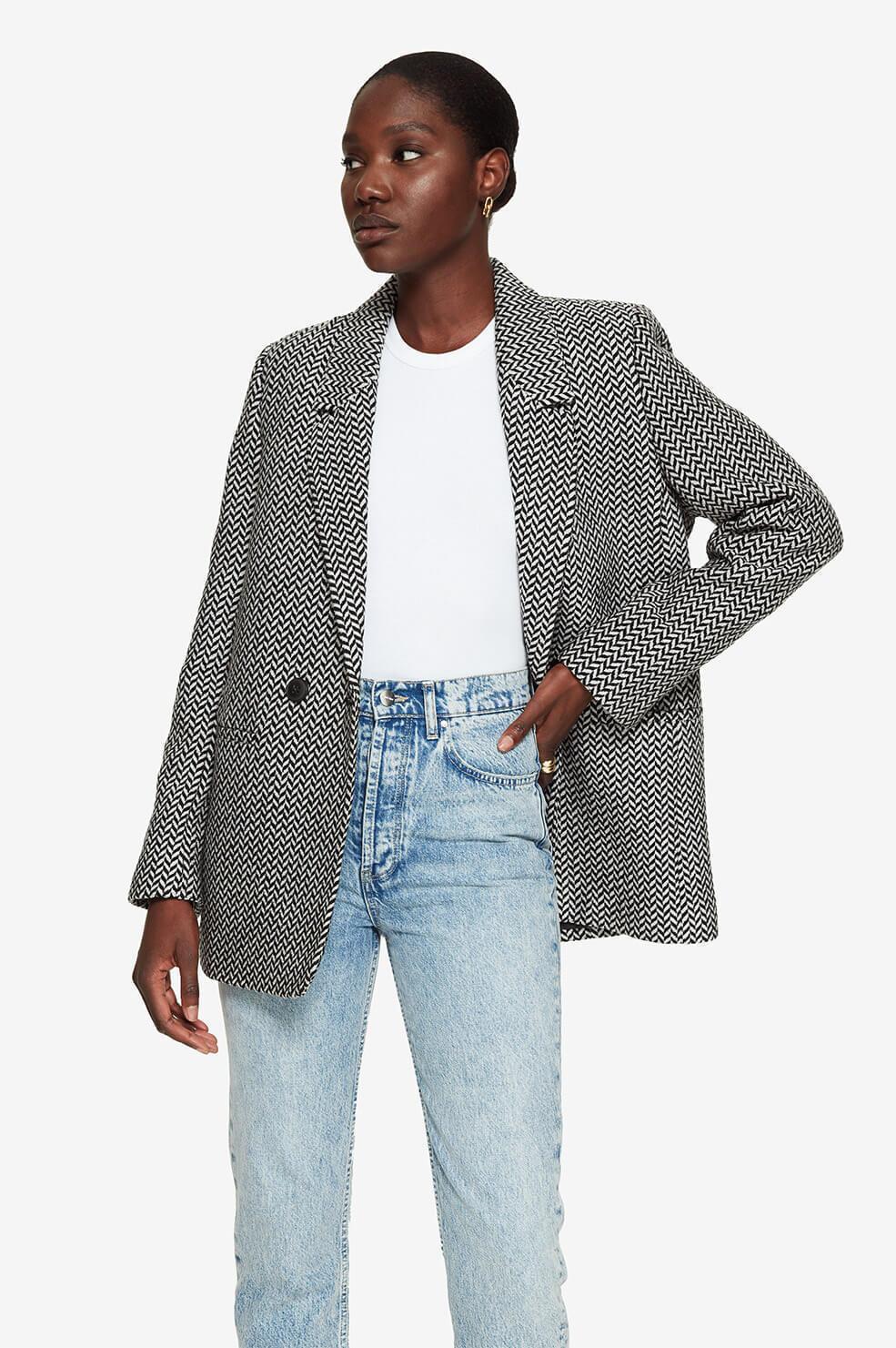 Anine Bing Fishbone Jacket Print Size 8 - Image 1