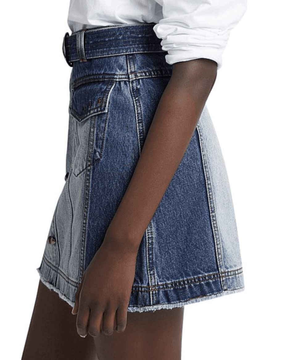 Aje Freecycle Denim Skirt