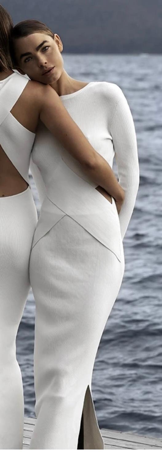 Sir The Label Celena Draped Dress Midi White | AU 6 - Image 3