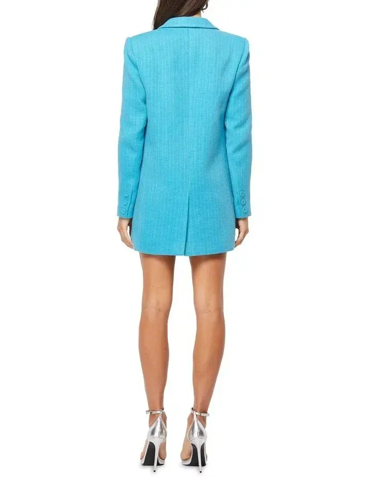 Mossman Complete Control Blazer Size 6 and Mini Skirt Size 8 Set Blue - Image 2