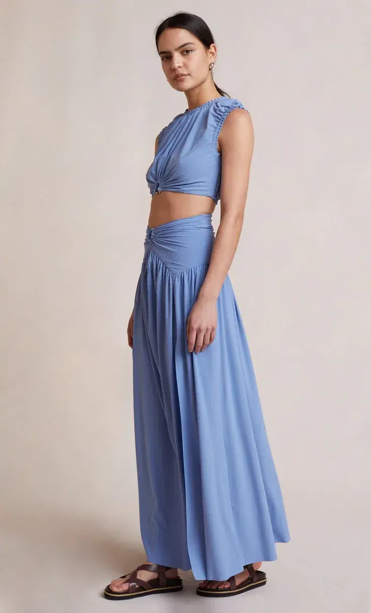 Bec & Bridge Minx Top and Skirt Set Blue Size 8 - Image 3