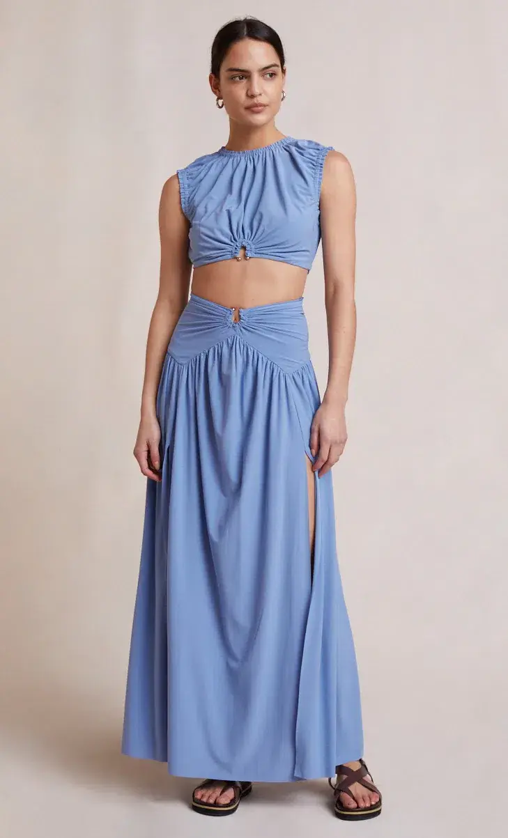 Bec & Bridge Minx Top and Skirt Set Blue Size 8 - Image 1