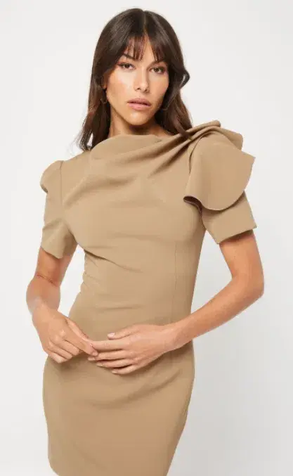 Mossman The Golden Hour Mini Dress Brown Size 8 - Image 2