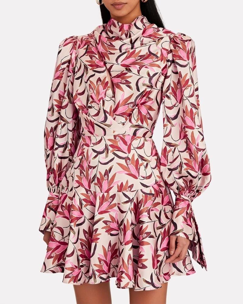 Acler Coleman Mini Dress Floral Size 10 - Image 2