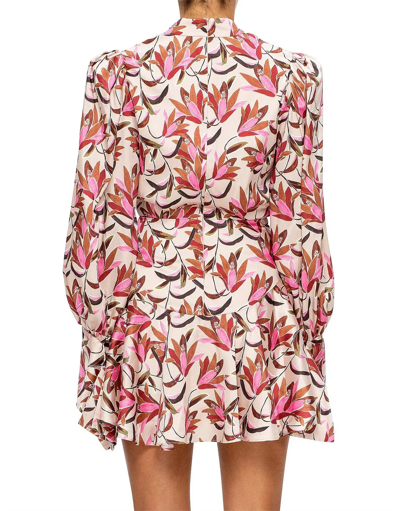 Acler Coleman Mini Dress Floral Size 10 - Image 3