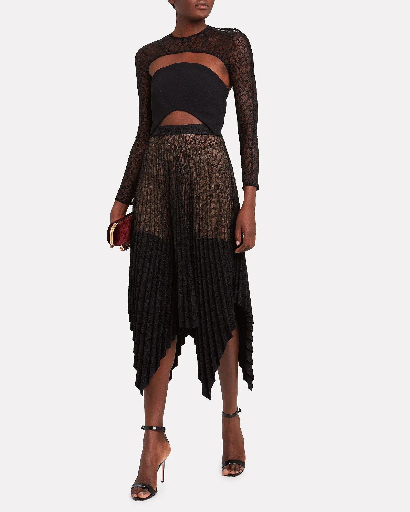Dion lee vein lace concave dress - Image 1