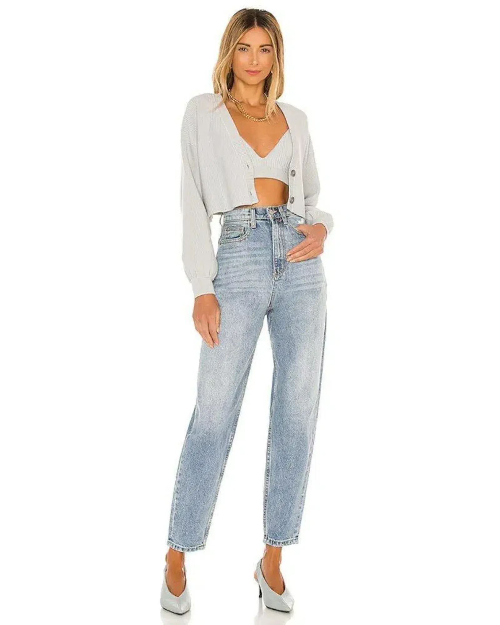 Weworewhat dani boyfriend Jeans in Denim Size AU 6 - Image 1