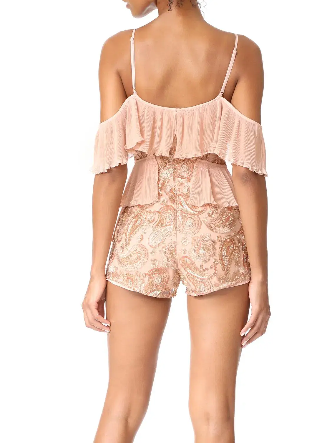Alice McCall Synthetic Let’s Get Loud Romper Rose Gold Size 4  - Image 3