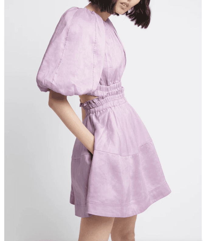 Solitude Cutout Mini Dress / Lilac - Image 1