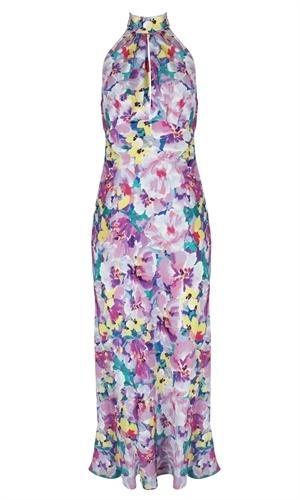 RUBY GIGI SILK HALTER DRESS SIZE 8 - Image 2