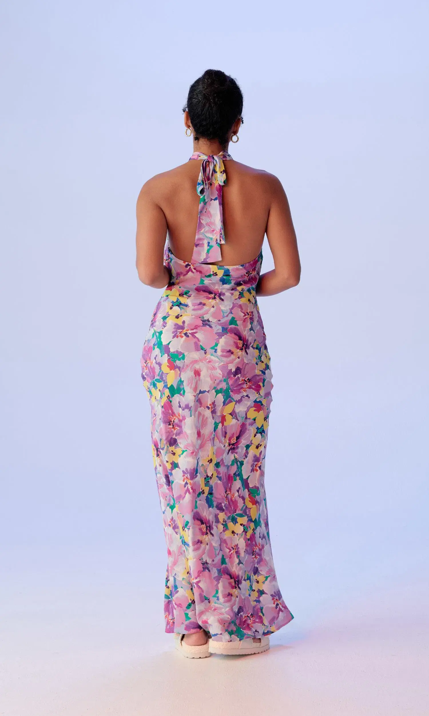 RUBY GIGI SILK HALTER DRESS SIZE 8 - Image 8
