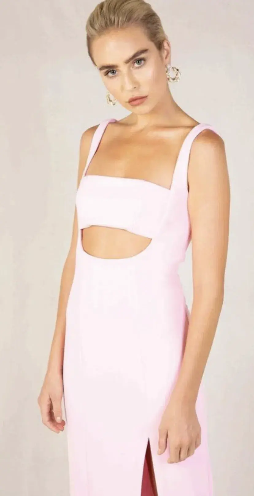 MISHA Simonetta Midi Dress Pink Size 8 - Image 2