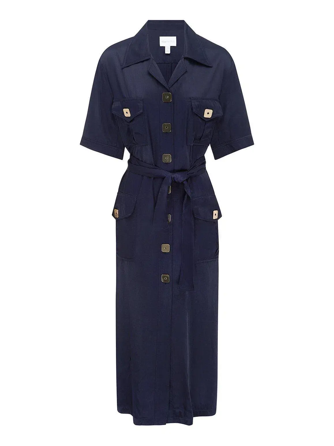 ALICE MCCALL NAVY PALOMA MIDI DRESS - SIZE 6 AU/2 US (RRP $425) - Image 5