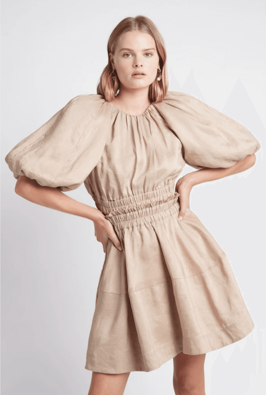Aje Solitude Cutout Mini Dress Beige Size 10 - Image 1