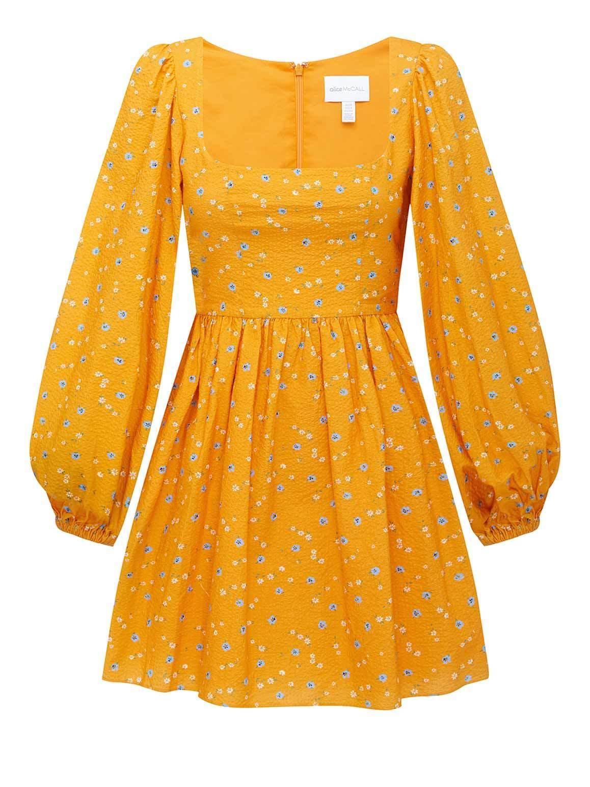 Alice McCall Limonata Mini Dress Apricot Size 6 - Image 4
