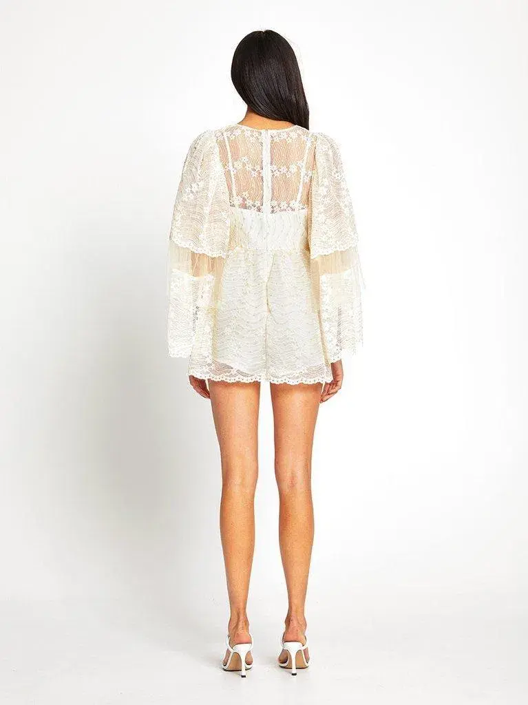 ALICE MCCALL CREME MOONSTRUCK MINI DRESS - SIZE 10 AU/6 US (RRP $395) for rent on The Volte - main image