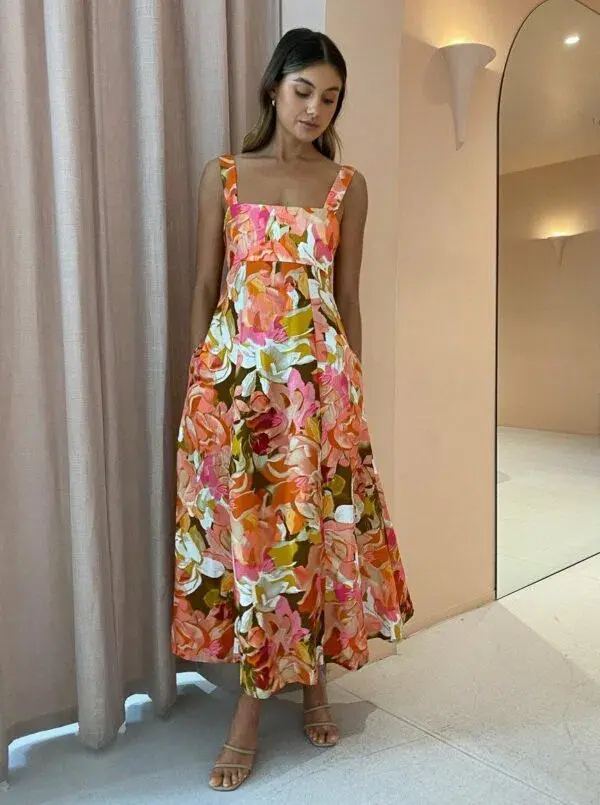 Acler Tate Dress Print Size 10 for rent on The Volte - main image