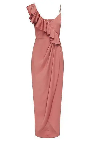 Shona Joy Asymmetrical frill dress - Image 3