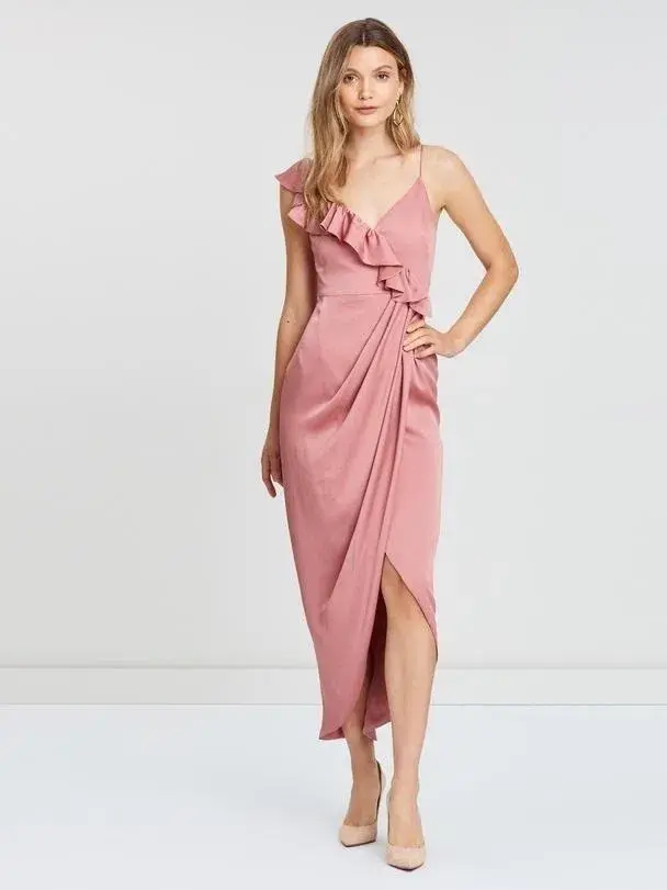 Shona Joy Asymmetrical frill dress - Image 1