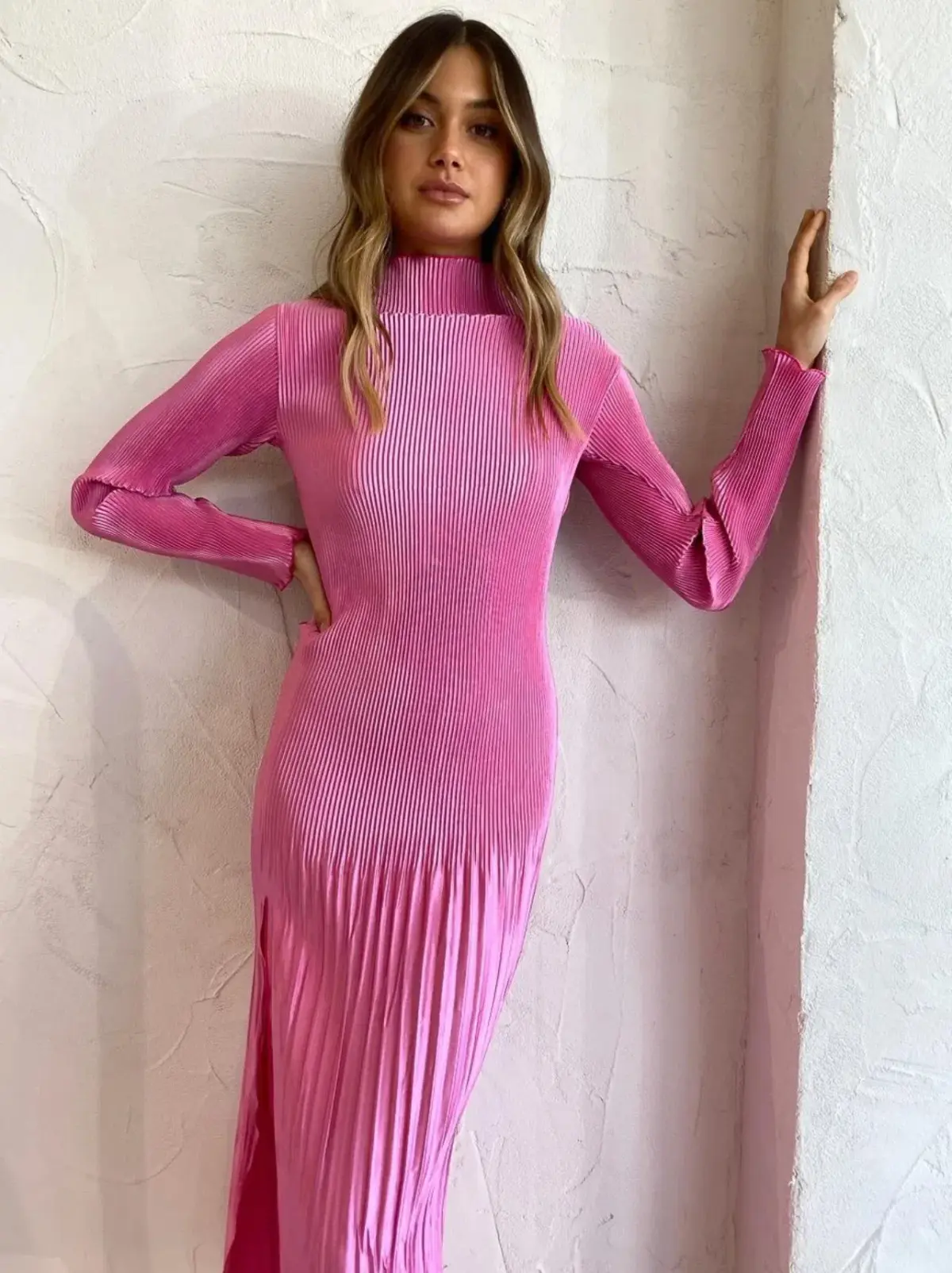 L'idee Soiree Backless Dress In Hot Pink Size AU 12 - Image 3