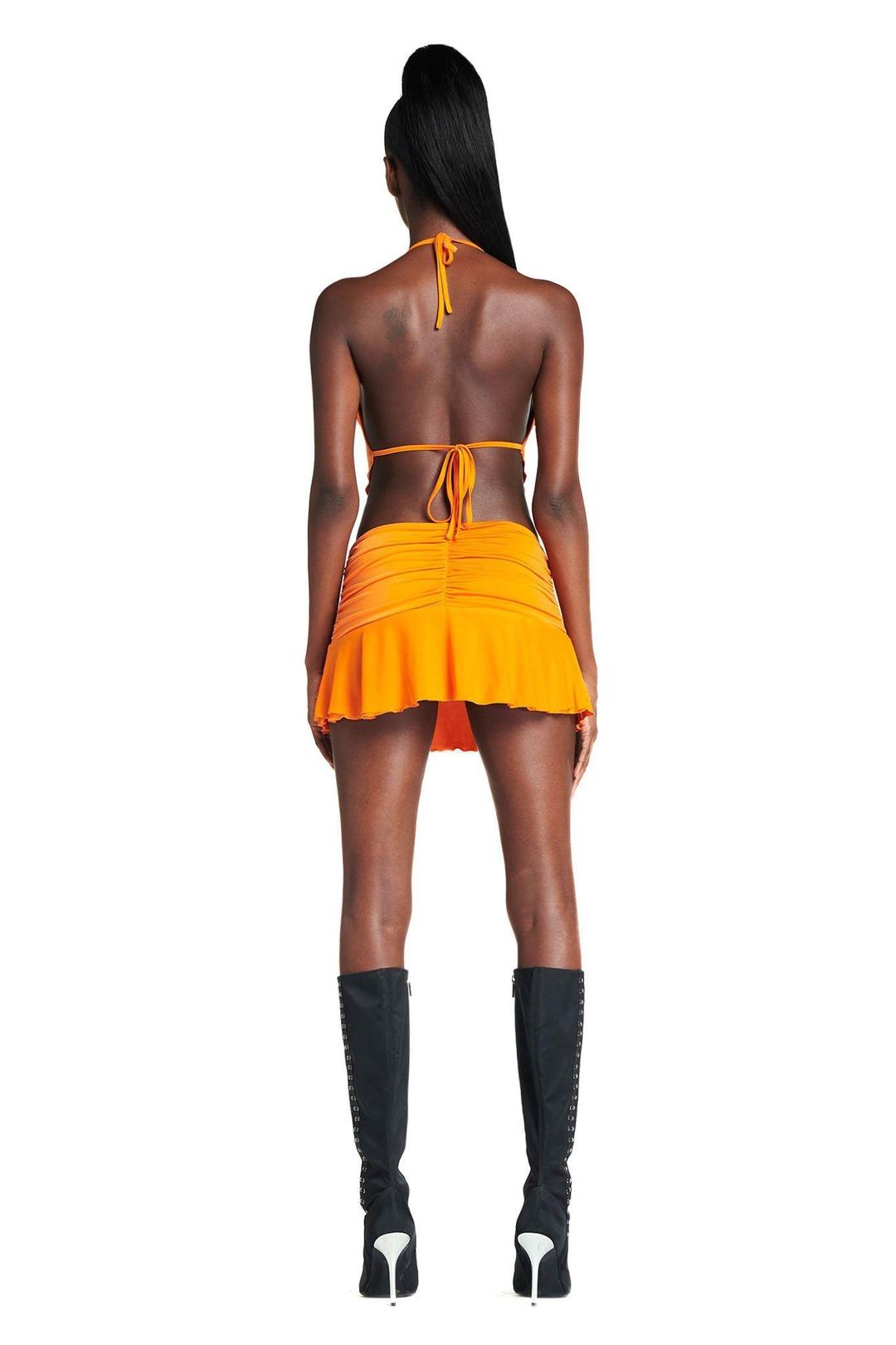 I. AM. GIA Circe Crop Top Size S/M & Skirt Size S Set Orange for rent on The Volte - main image