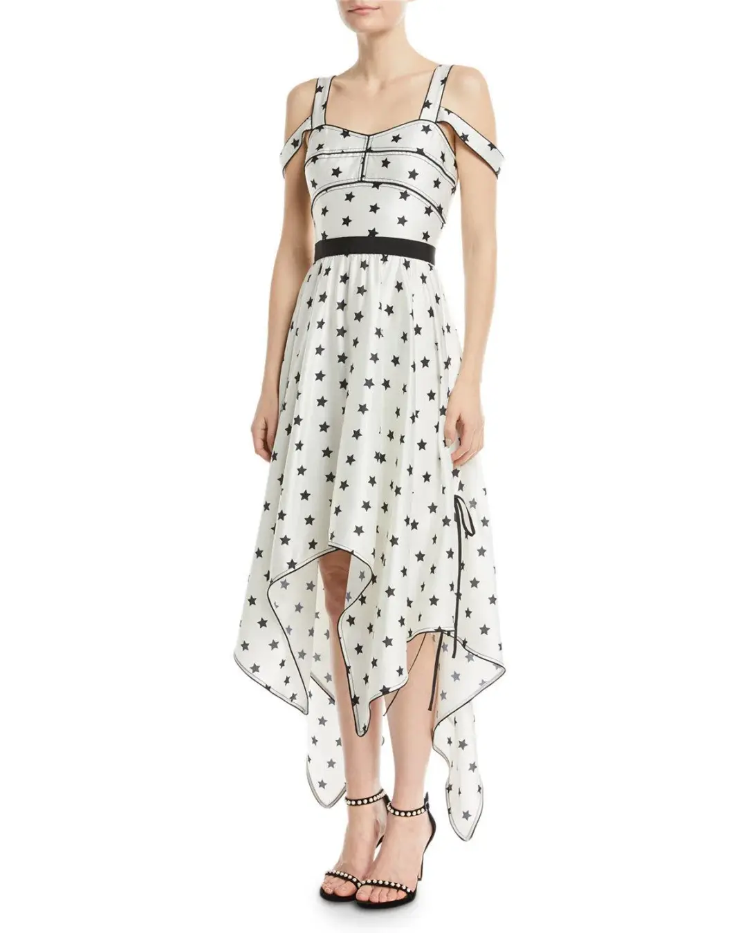 Self portrait star dress l size 10 for rent on The Volte - main image