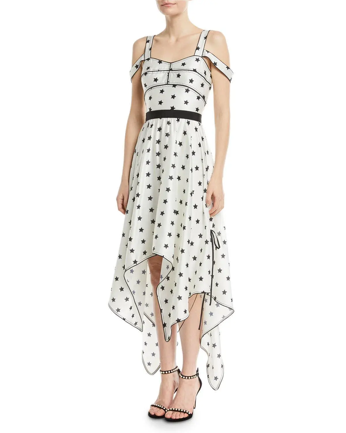 Self portrait star dress l size 10 - Image 3
