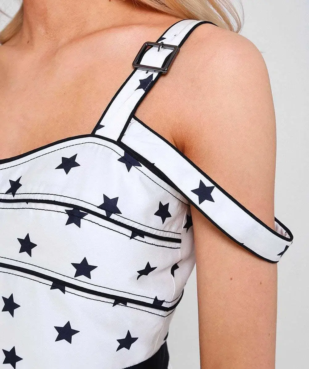 Self portrait star dress l size 10 - Image 4