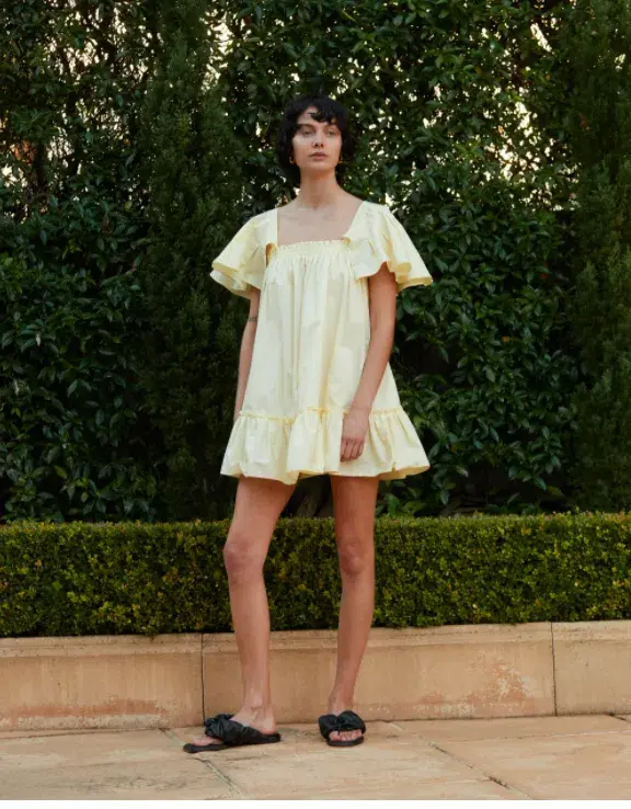Blanca Filomena Mini Dress Yellow Size 10 - Image 1