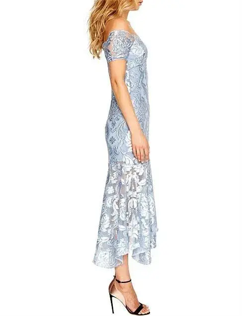 Alice McCall Fleur De Lys Gown Dress Light Blue Pebble Size 10 - Image 3