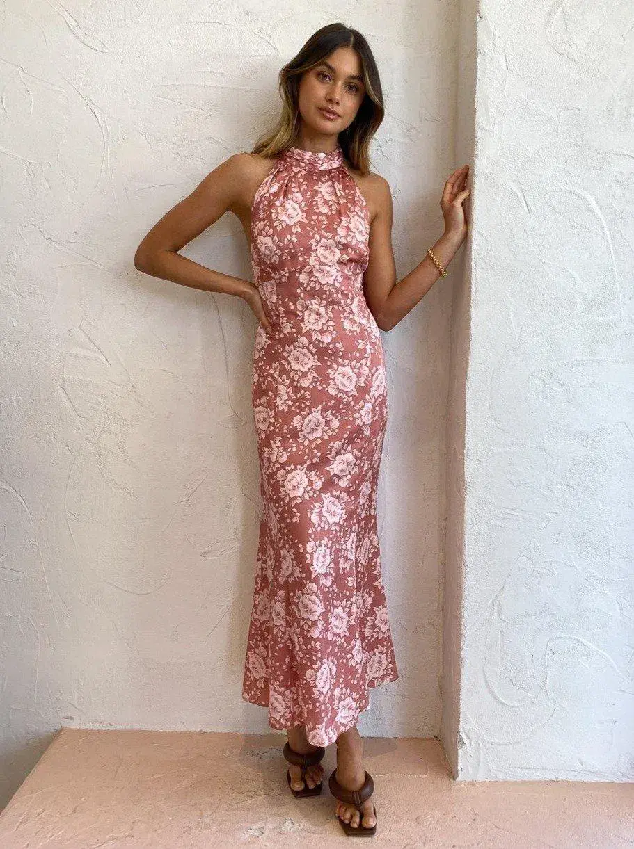 Hansen and Gretel Vivienne Dress in Dusty Floral for rent on The Volte - main image