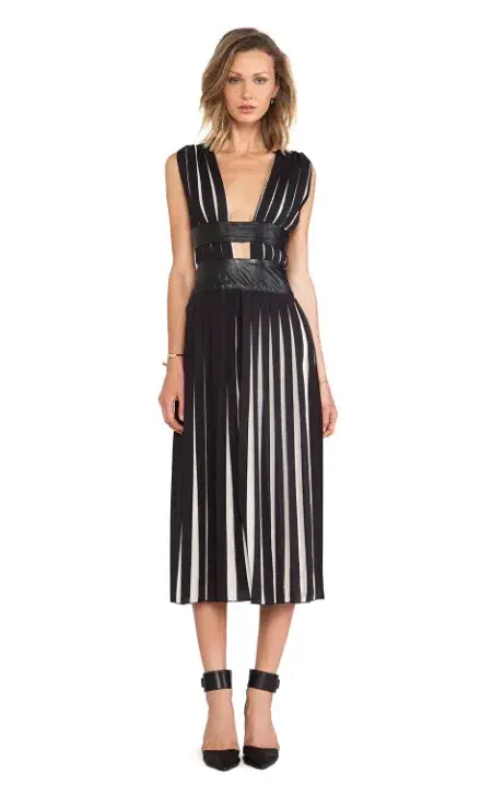 Shakuhachi Pleats Please Maxi Dress Black Size 10  - Image 1