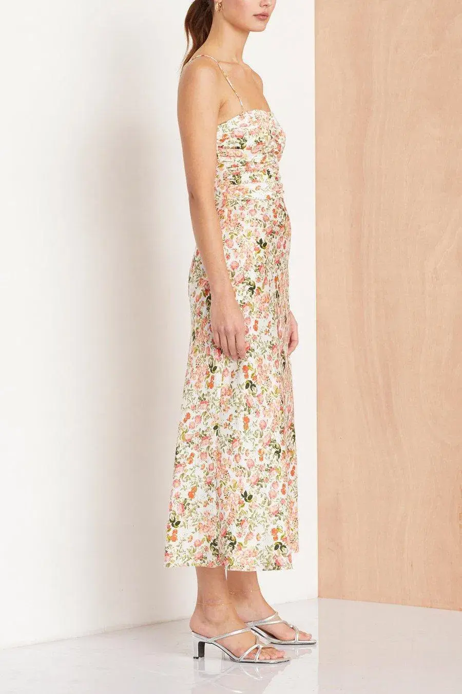 Bec & Bridge Camellia Delights Midi Dress Floral Size 6 - Image 2