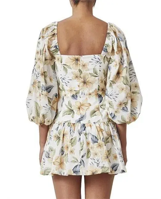  Bec and Bridge Fleurette Mini Dress Print Size 8 - Image 3