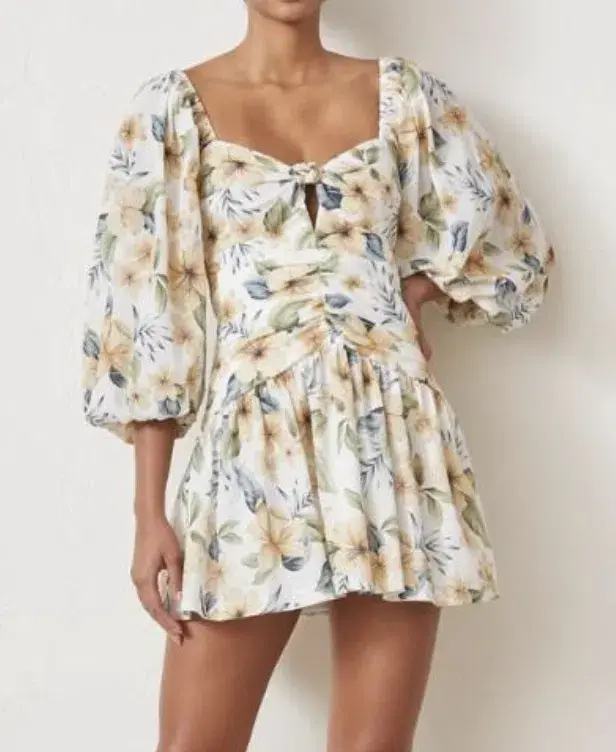  Bec and Bridge Fleurette Mini Dress Print Size 8 - Image 2