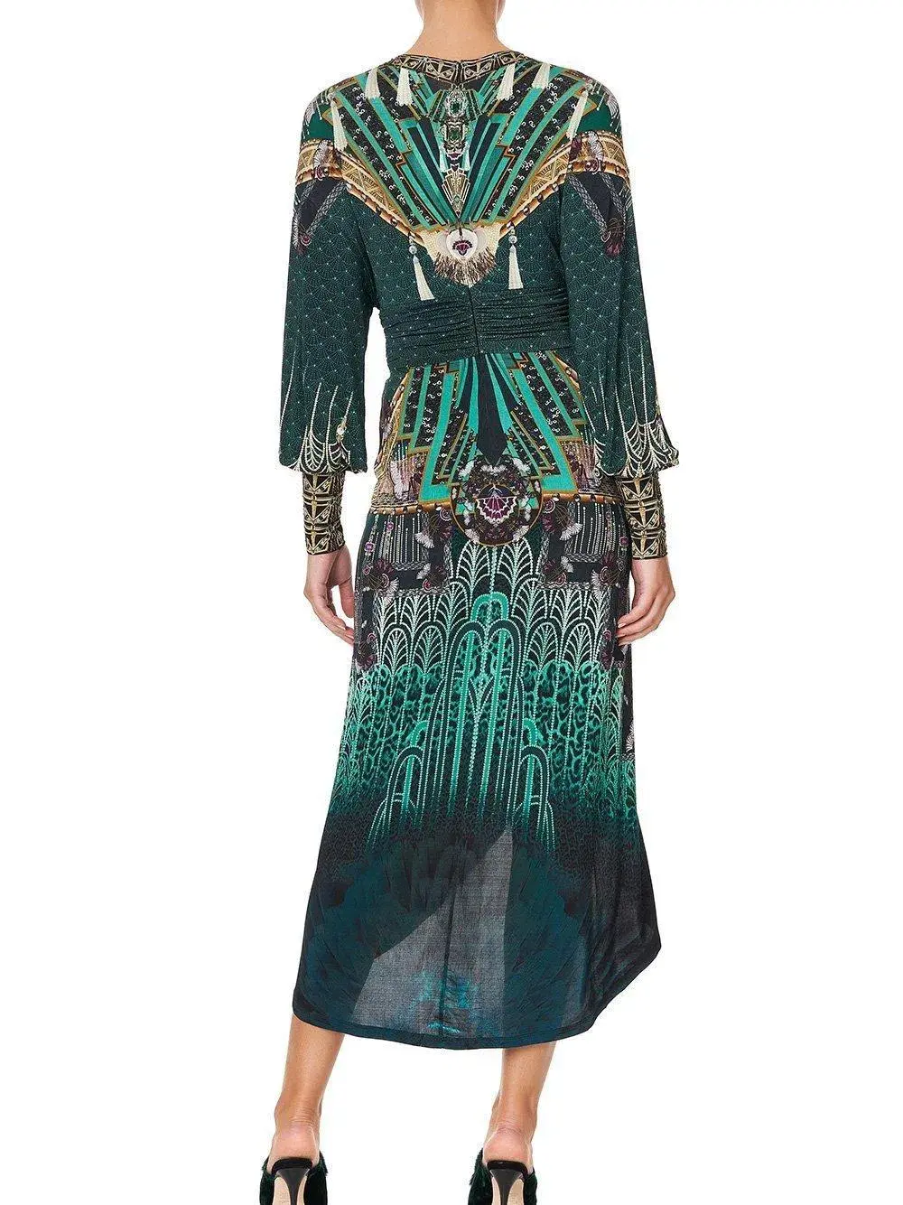 Camilla Fitzgeralds Flapper Belted Jersey Dress XXL - Image 2