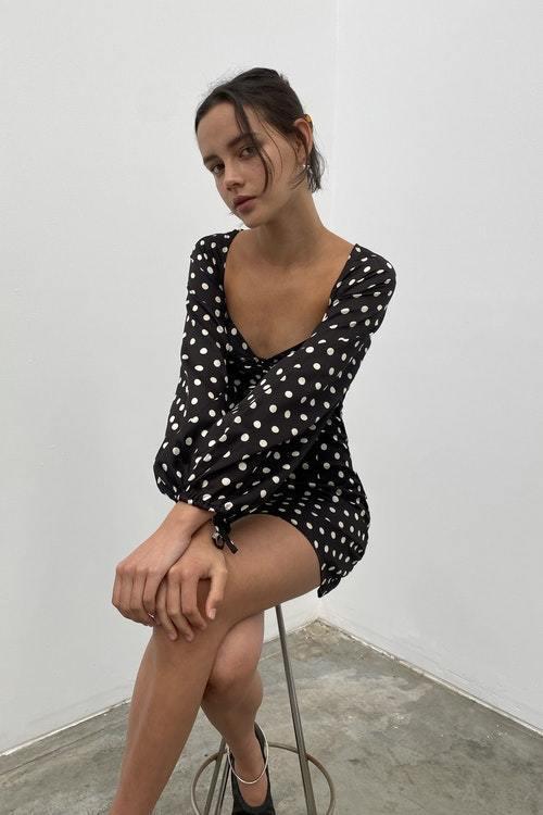 Hansen & Gretel Kateryna Dress Polka Dot Print Size 6 - Image 5