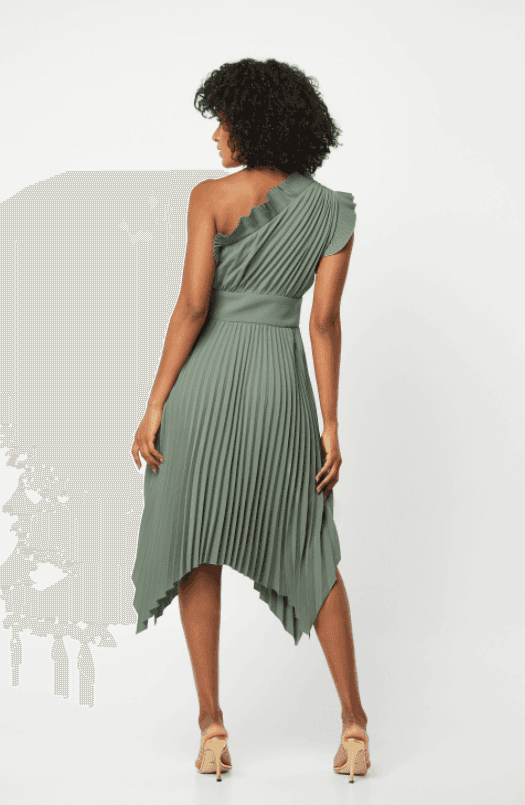 Mossman Lady Like Dress Green Size 12 - Image 2