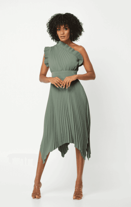 Mossman Lady Like Dress Green Size 12 - Image 1
