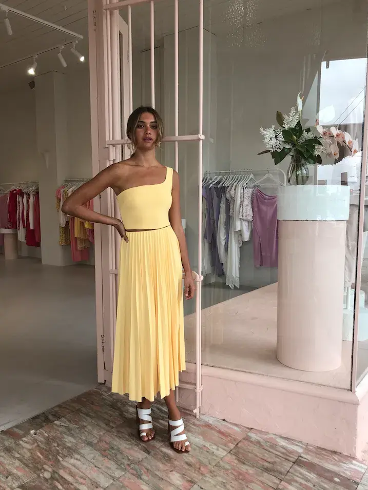 Bec & Bridge Sunny Set | Butter Yellow | Size 8 for rent on The Volte - main image